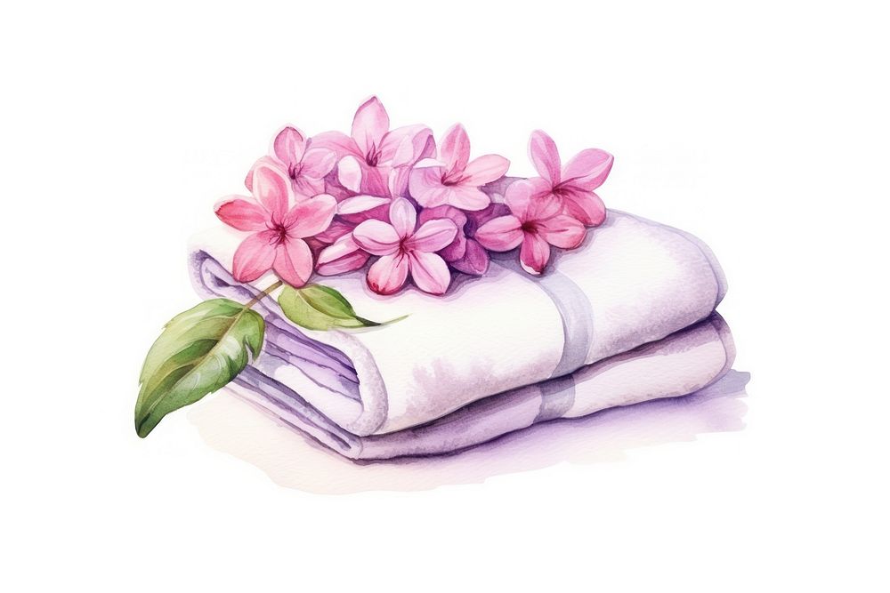 Flower towel fragility plant. AI generated Image by rawpixel.