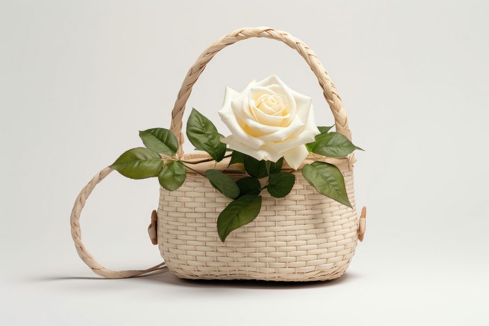 Rose basket flower plant. AI generated Image by rawpixel.