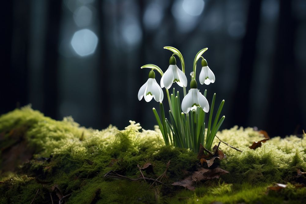 Snowdrop outdoors blossom nature. 