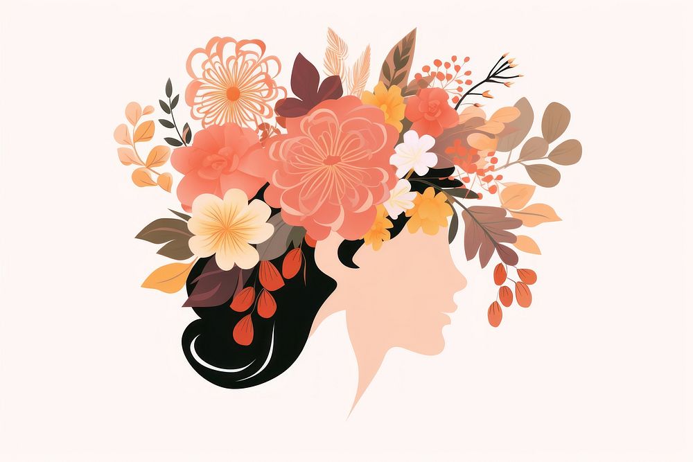 Flower pattern plant head. | Premium Photo Illustration - rawpixel