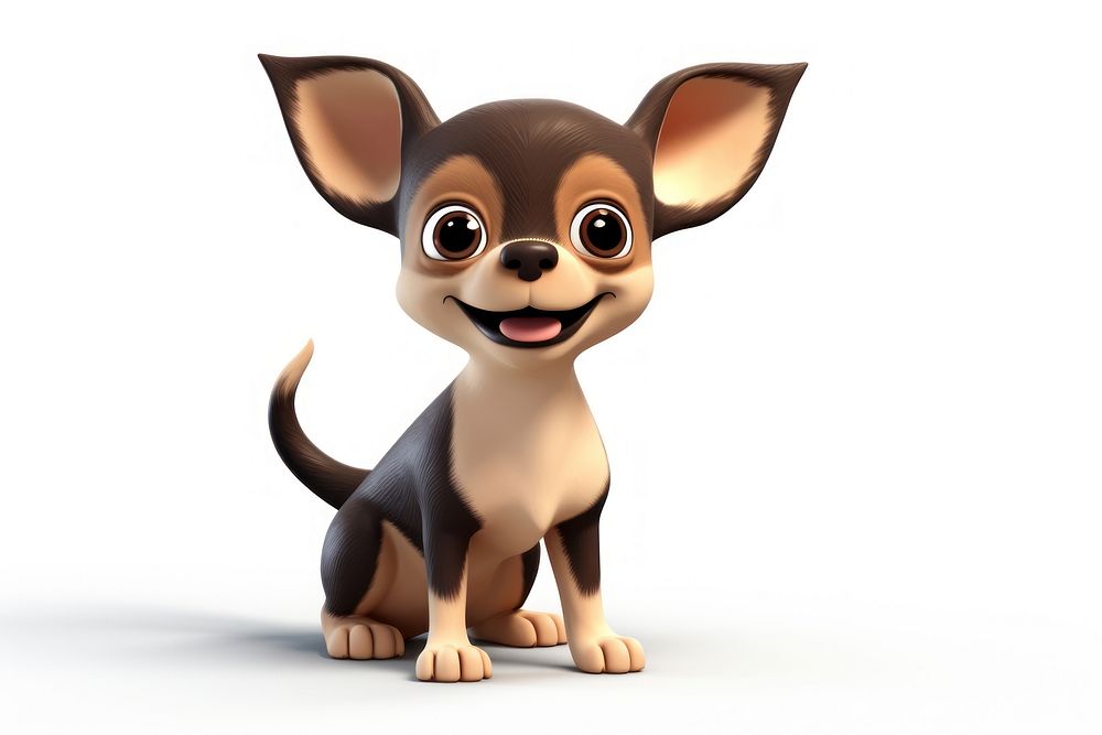 Chihuahua cartoon mammal animal. AI generated Image by rawpixel.