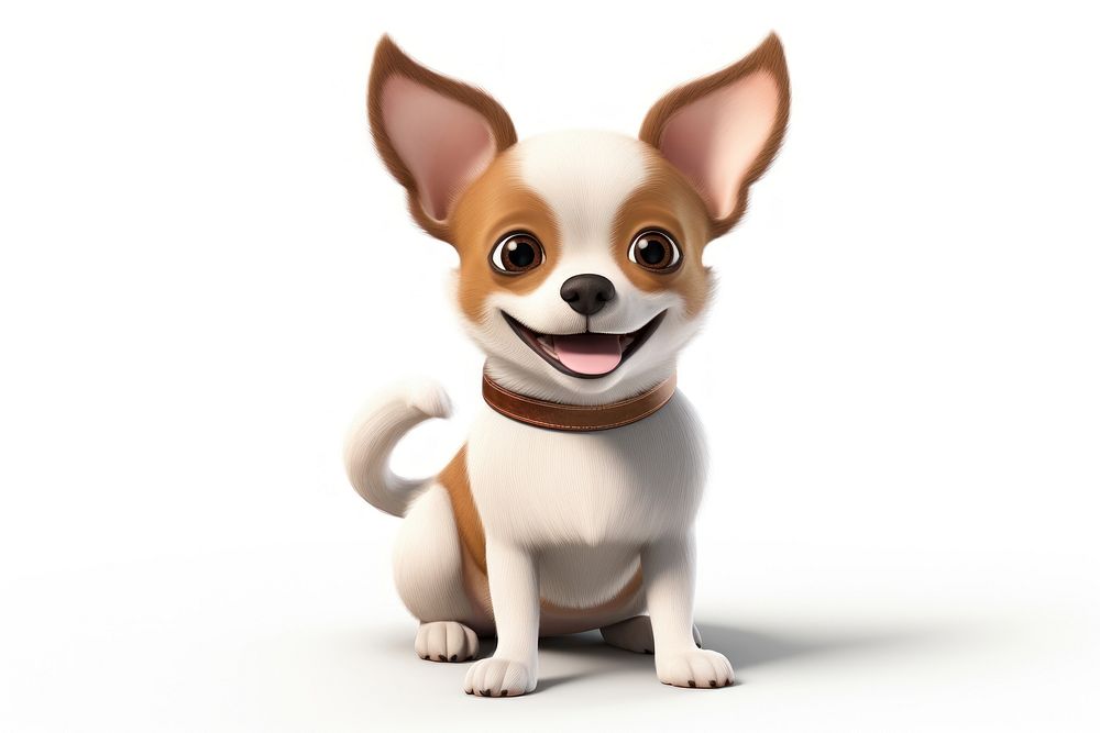Chihuahua cartoon mammal animal. AI generated Image by rawpixel.