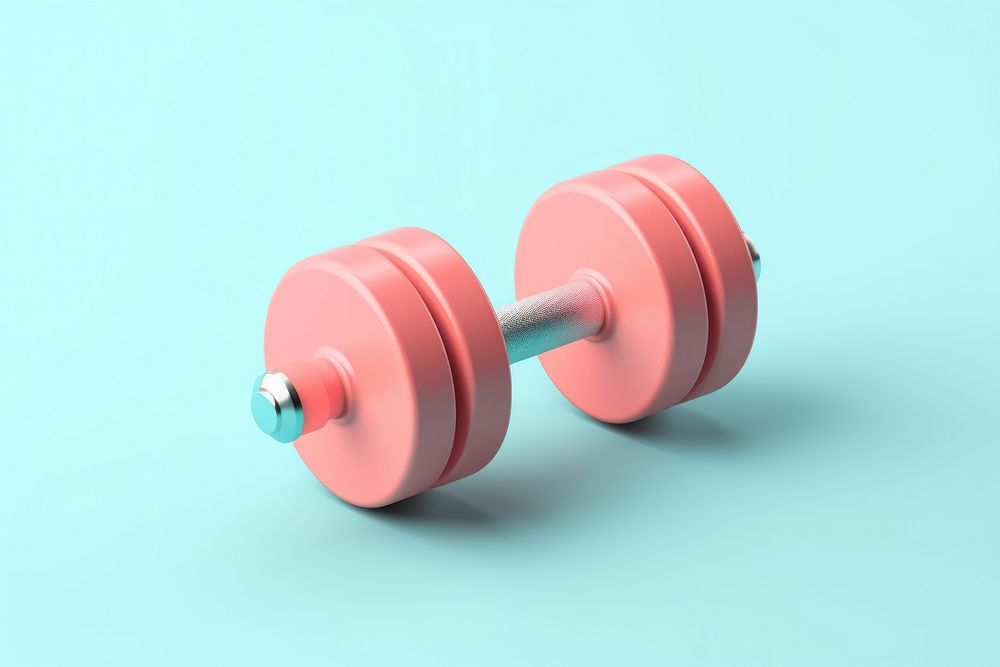 Dumbbell sports gym weightlifting. 