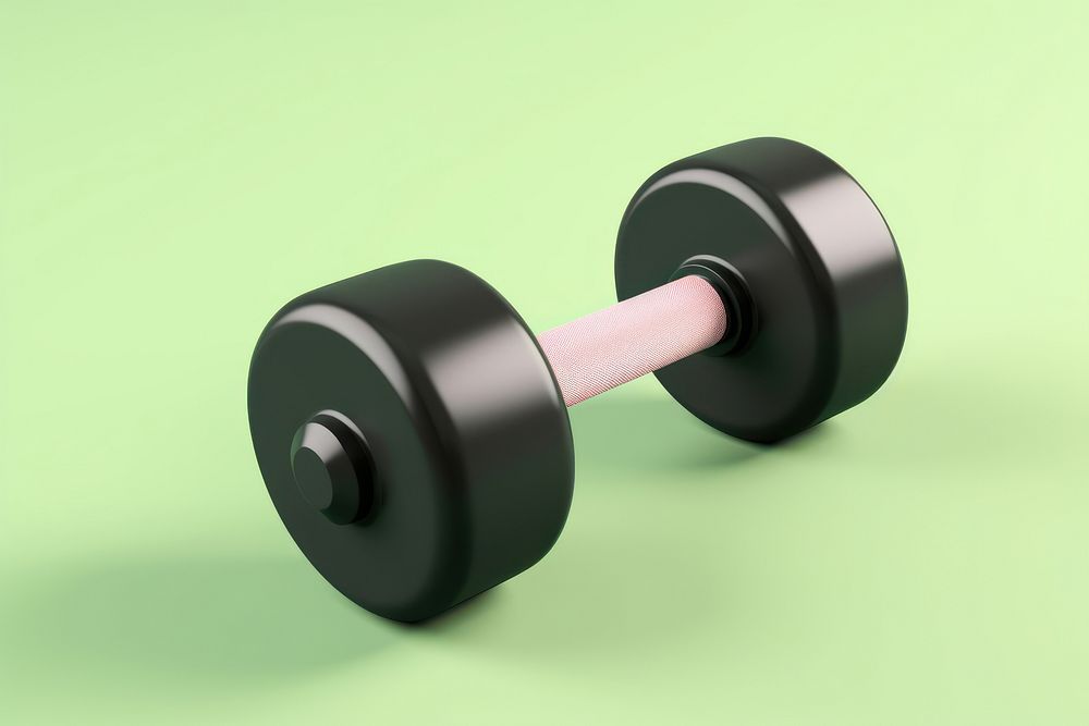 Dumbbell sports gym weightlifting. 