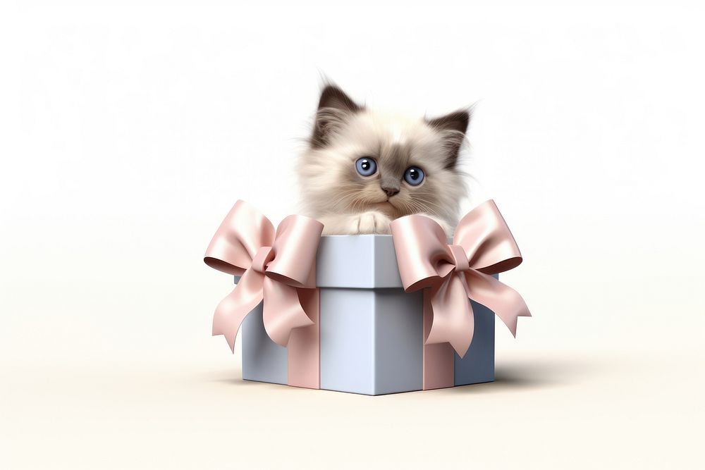 Mammal animal kitten gift. AI generated Image by rawpixel.