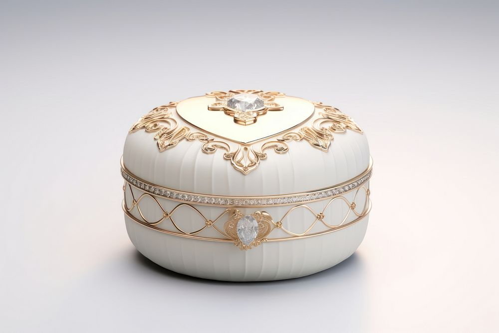 Porcelain white box container. AI generated Image by rawpixel.