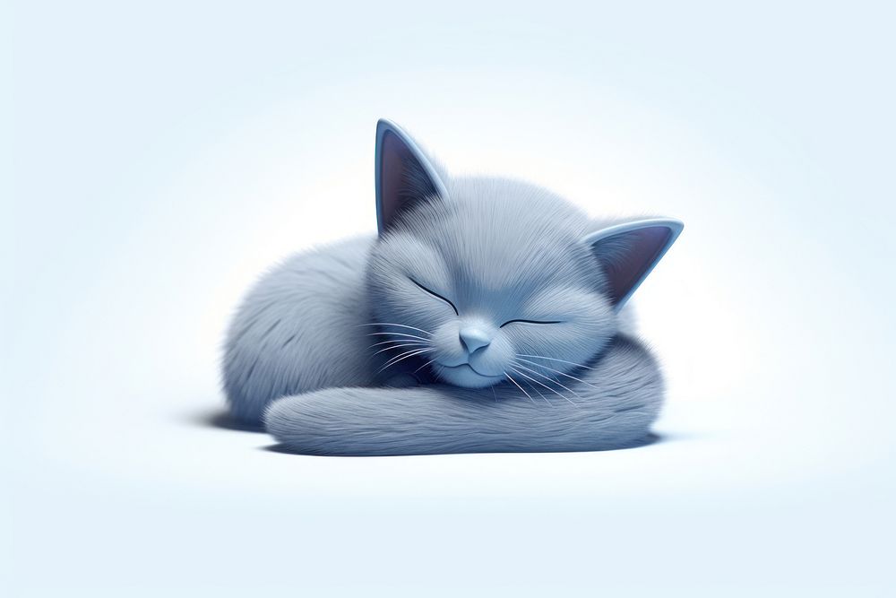 Sleeping animal mammal kitten. AI generated Image by rawpixel.