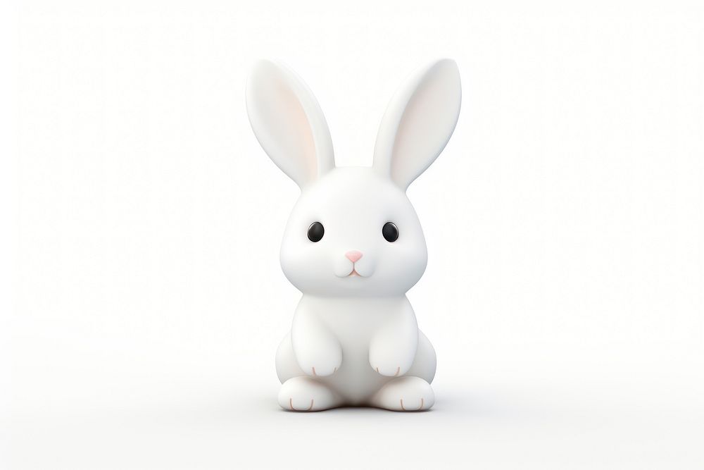 Mammal animal rabbit white. AI generated Image by rawpixel.