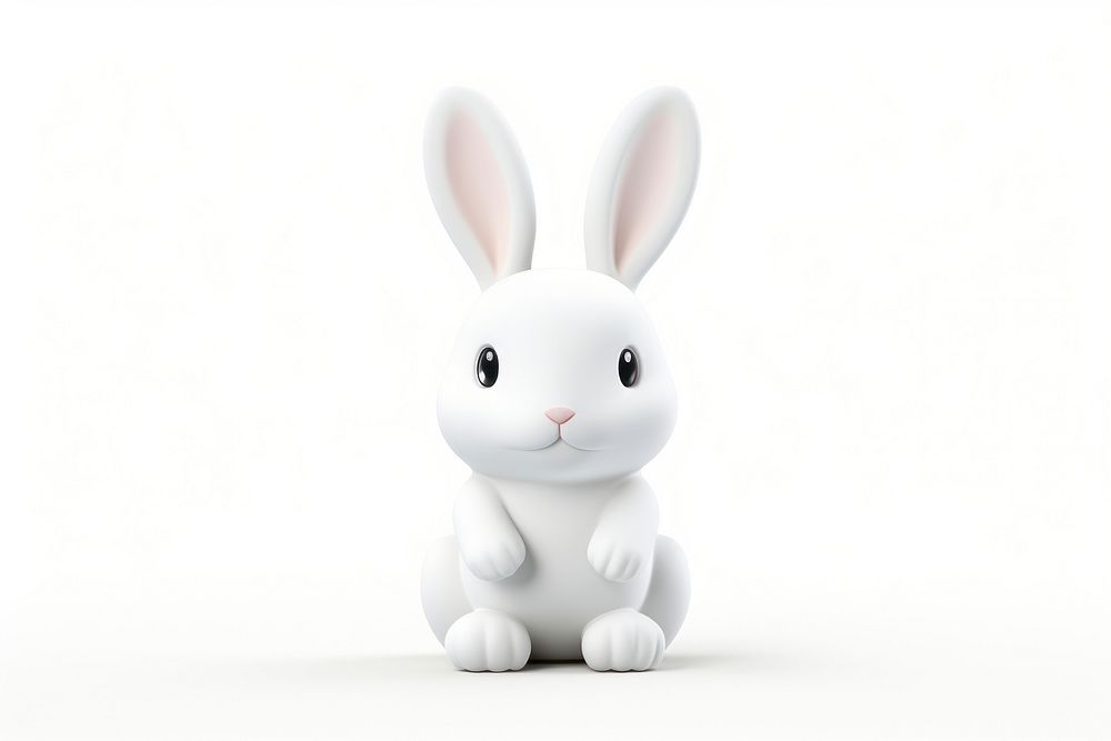 Animal mammal rabbit white. AI generated Image by rawpixel.