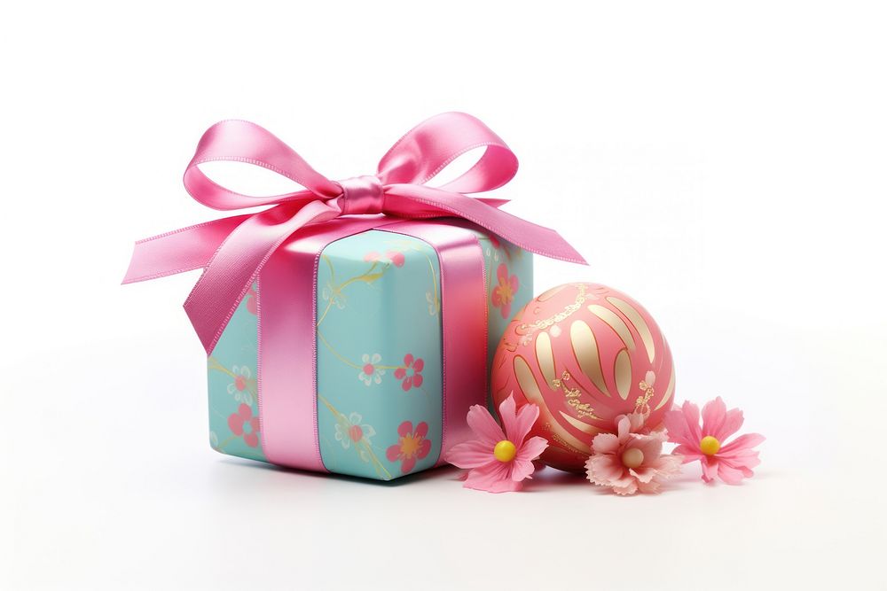 Easter gift white background celebration. AI generated Image by rawpixel.