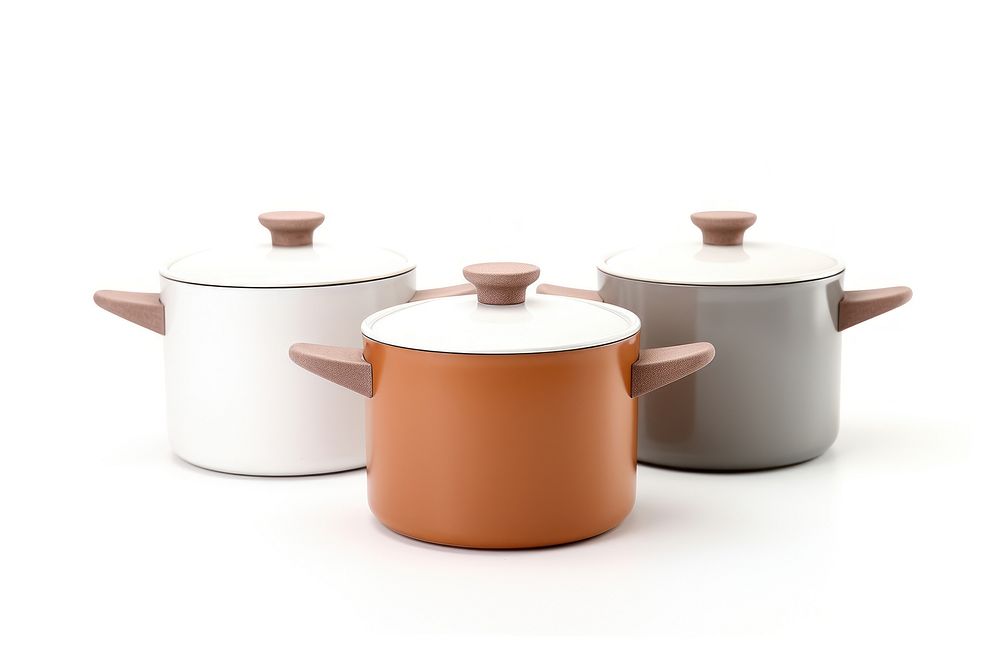 Pottery white background container variation. AI generated Image by rawpixel.