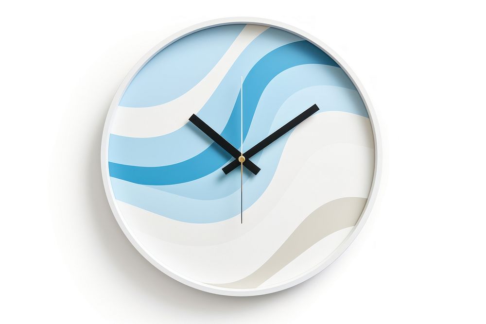 Clock white background furniture accuracy. AI generated Image by rawpixel.