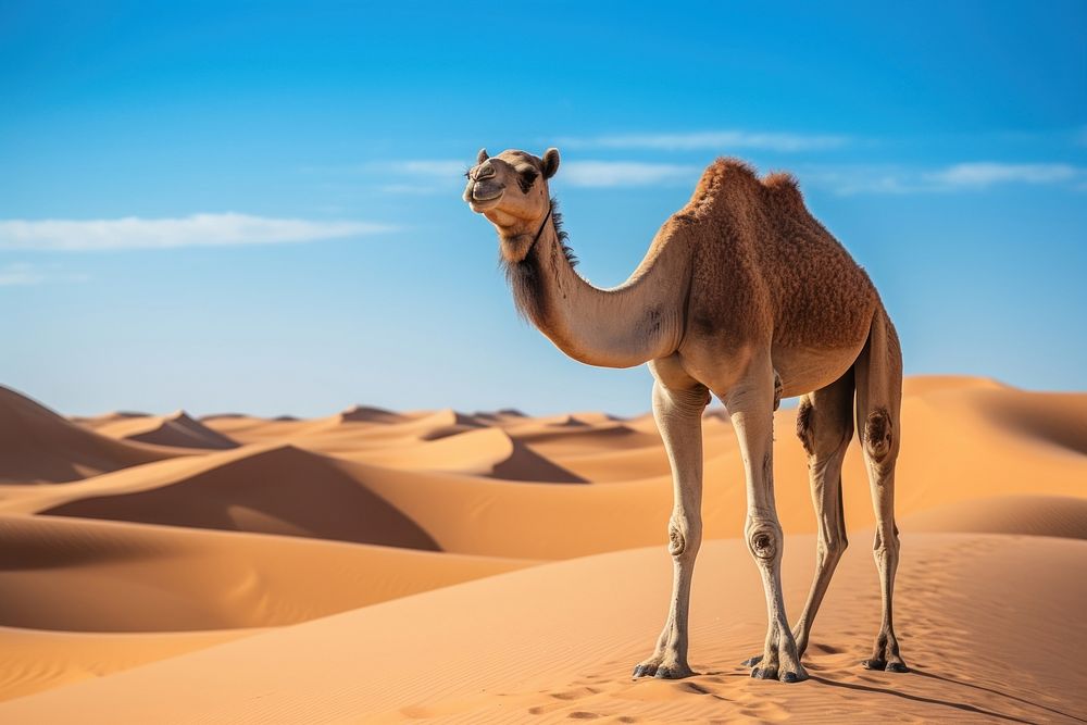 Animal camel landscape outdoors. 