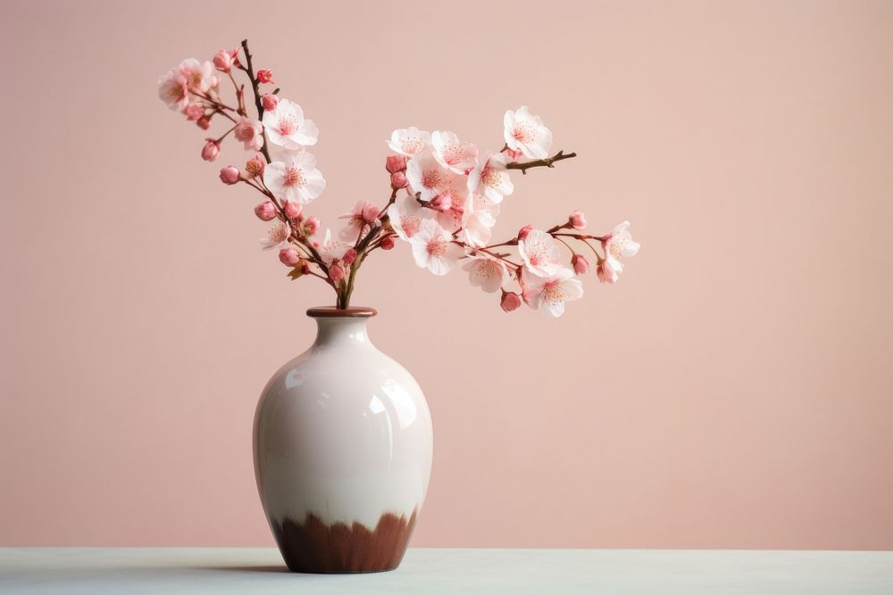 Blossom ceramic flower plant. AI generated Image by rawpixel.