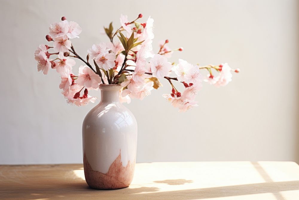 Blossom flower plant vase. AI generated Image by rawpixel.