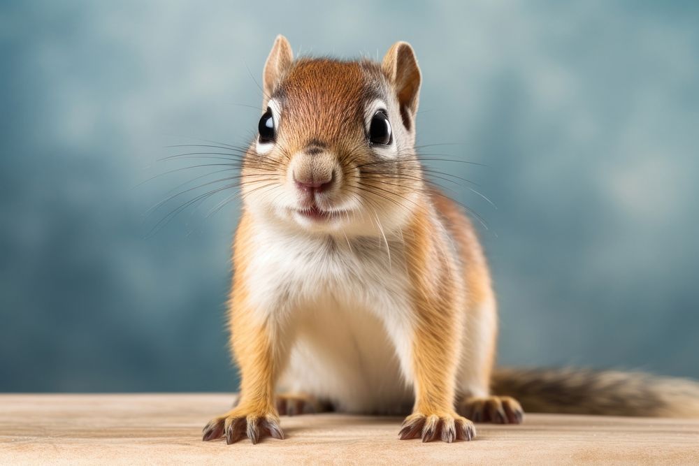 Squirrel chipmunk animal rodent. AI generated Image by rawpixel.