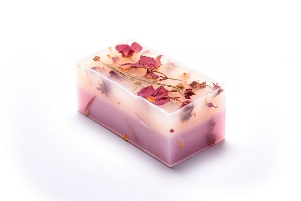 Plant petal soap white background. AI generated Image by rawpixel.