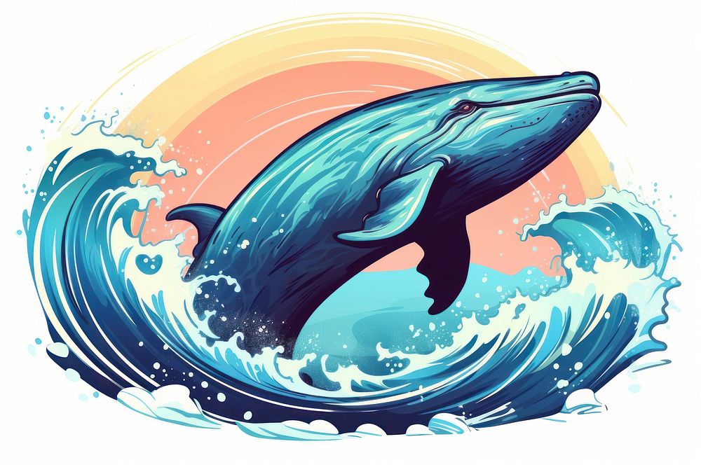 Whale outdoors dolphin animal. AI generated Image by rawpixel.