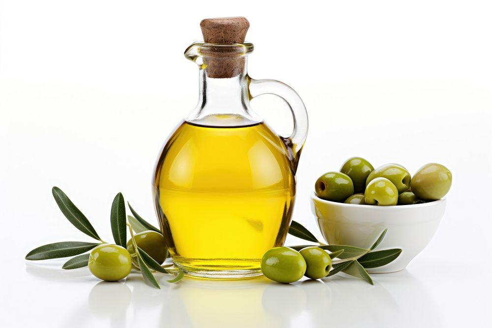 Bottle olive food oil. 