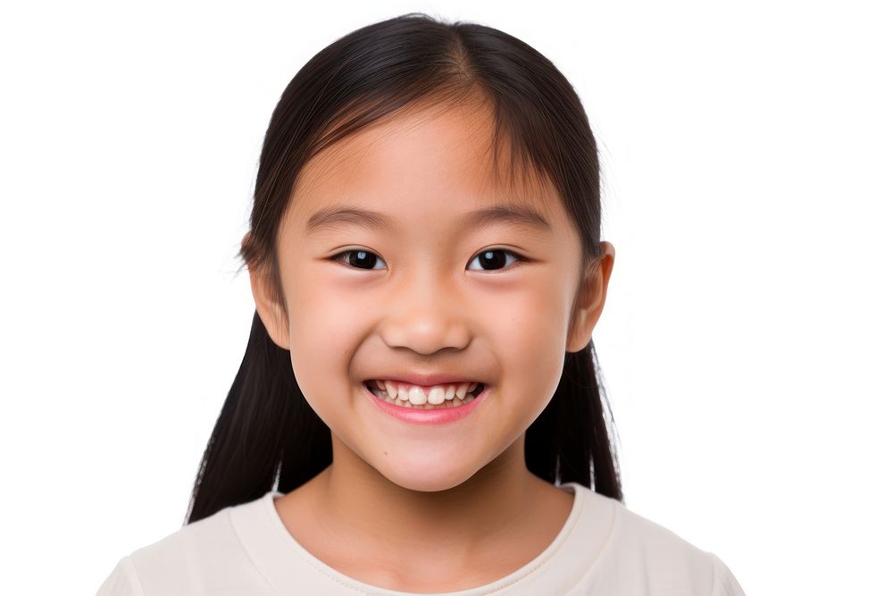 Portrait smiling teeth child. AI generated Image by rawpixel.