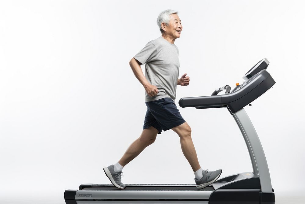 Treadmill running sports adult. AI generated Image by rawpixel.