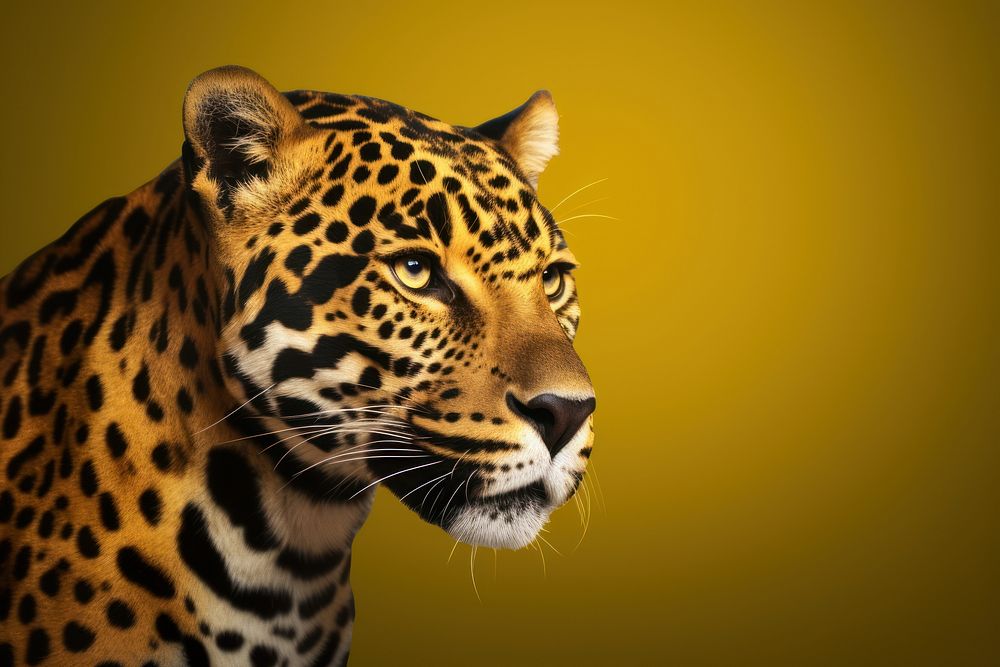 Wildlife portrait leopard animal. AI generated Image by rawpixel.