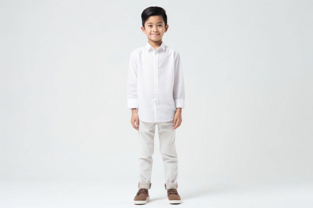 Standing shirt child kid. AI generated Image by rawpixel.