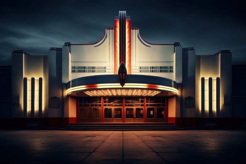 Architecture building theater city. AI generated Image by rawpixel.