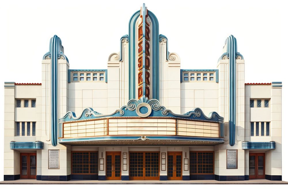 Architecture building city movie theater. AI generated Image by rawpixel.