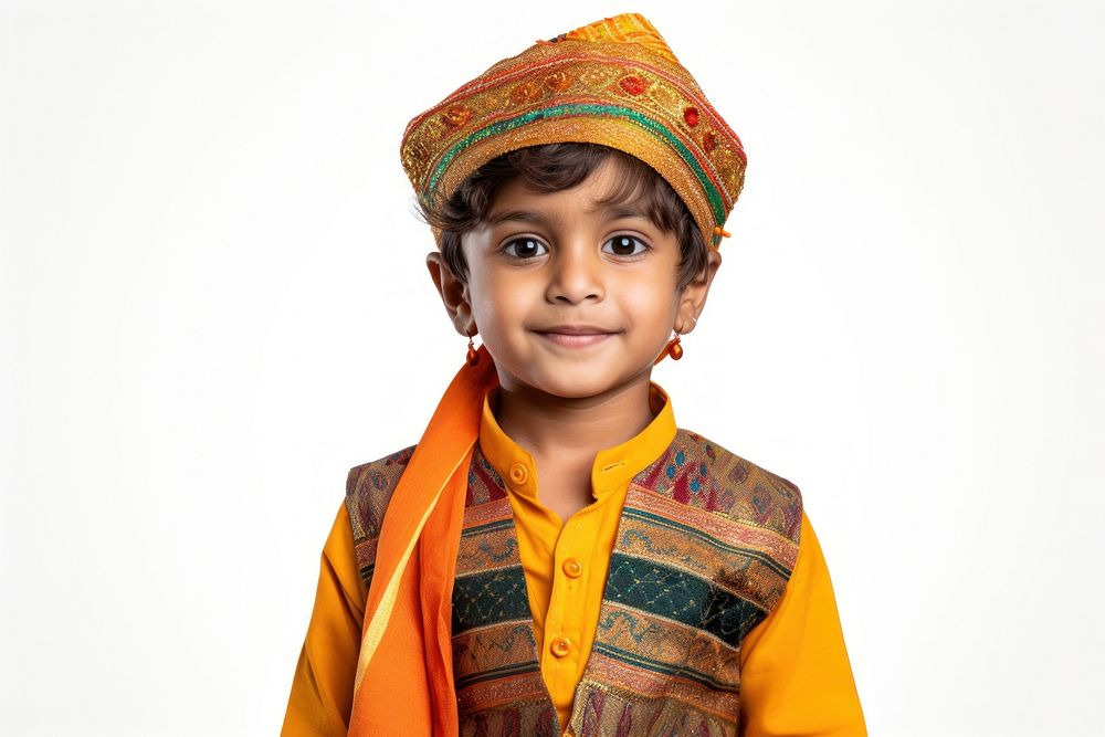 Portrait turban child photo. 