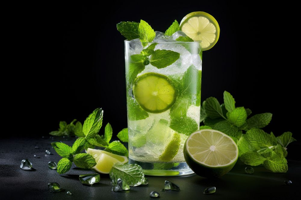 Mojito lime cocktail lemonade. AI generated Image by rawpixel.
