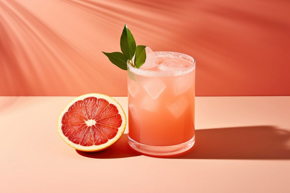 Grapefruit cocktail juice drink. AI generated Image by rawpixel.