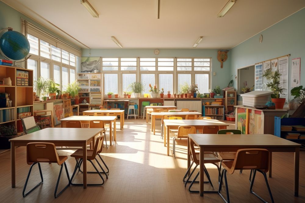 School room architecture restaurant. AI generated Image by rawpixel.