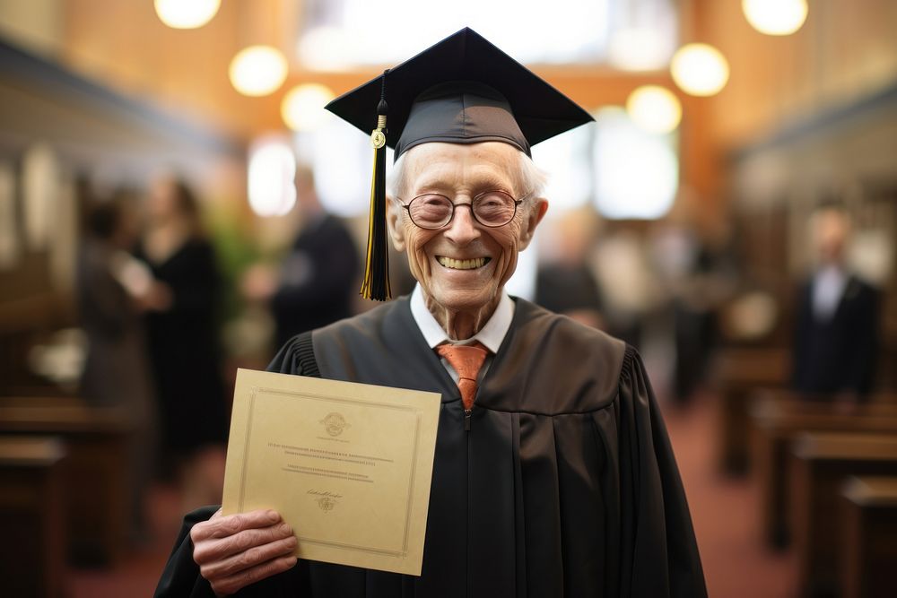 Graduation certificate student holding. 