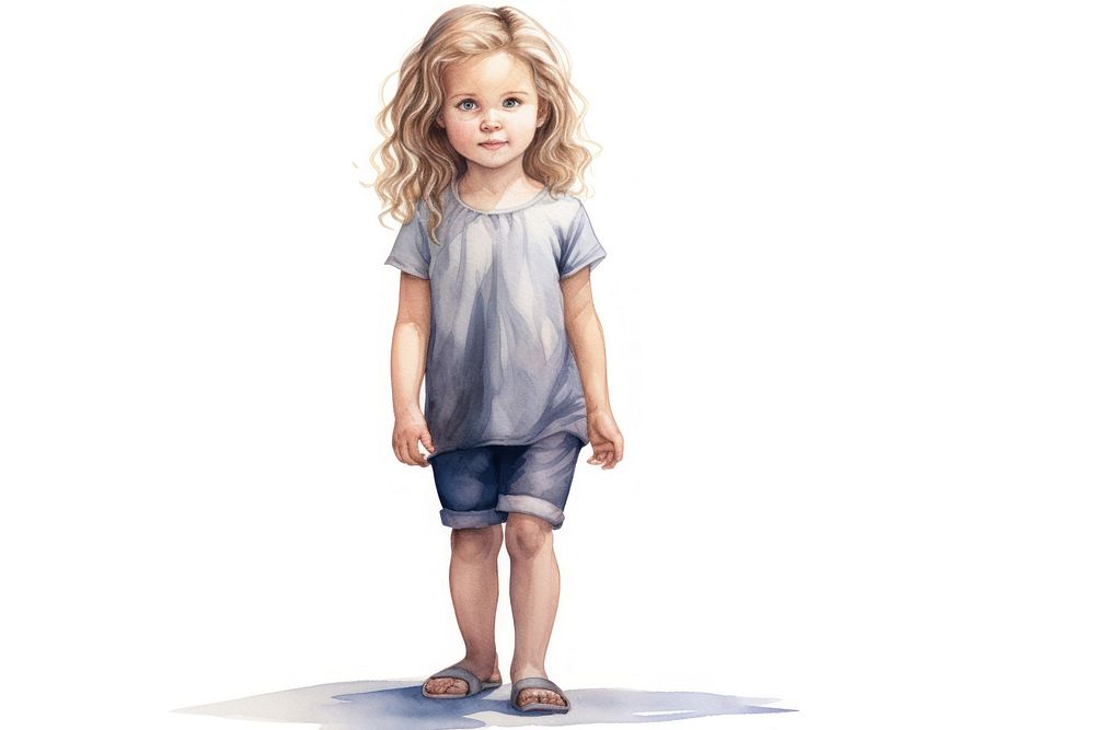 Footwear standing dress child. AI generated Image by rawpixel.