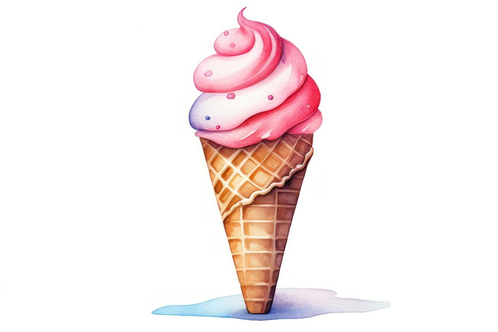 Dessert cream food cone. AI generated Image by rawpixel.