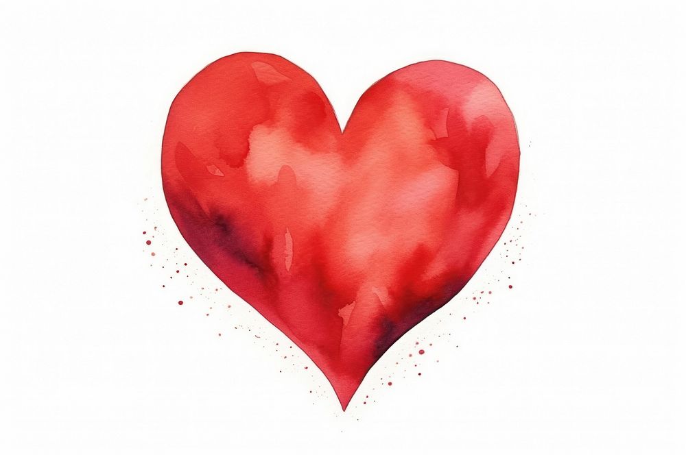 Heart red creativity cartoon. AI generated Image by rawpixel.
