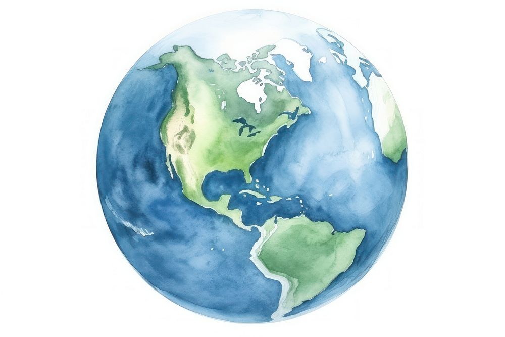 Earth sphere planet space. AI generated Image by rawpixel.