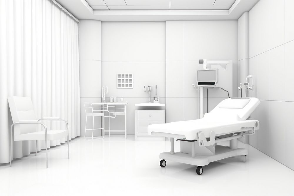 Clinic architecture furniture hospital. AI generated Image by rawpixel.