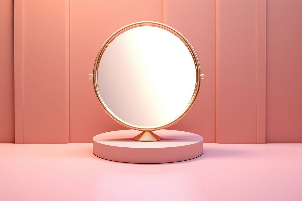 Mirror reflection lighting circle. AI generated Image by rawpixel.