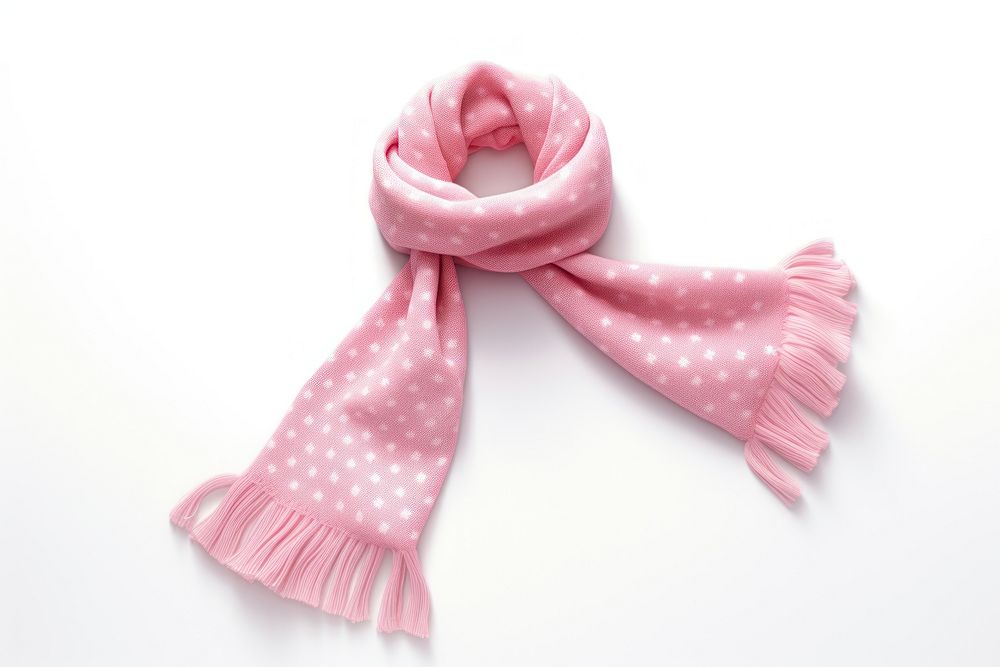 Scarf white background clothing magenta. AI generated Image by rawpixel.