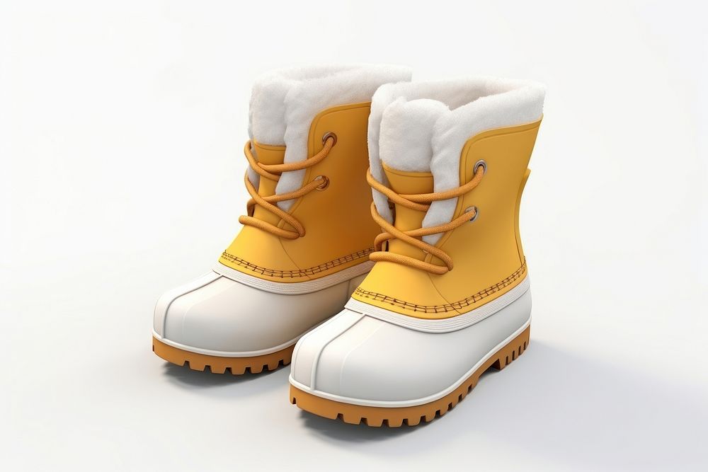 Footwear white shoe boot. AI generated Image by rawpixel.