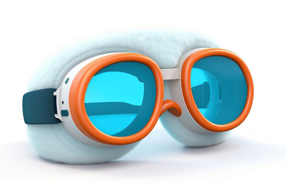 Glasses goggles white background accessories. AI generated Image by rawpixel.