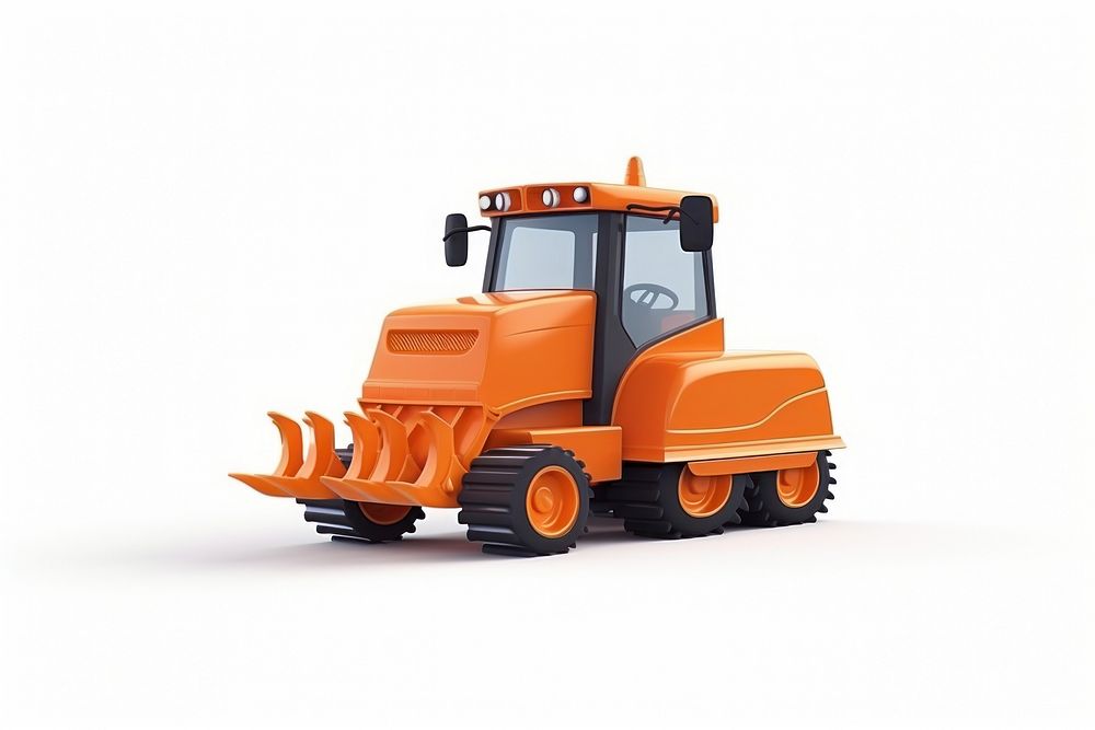 Bulldozer snowplow vehicle tractor. AI generated Image by rawpixel.