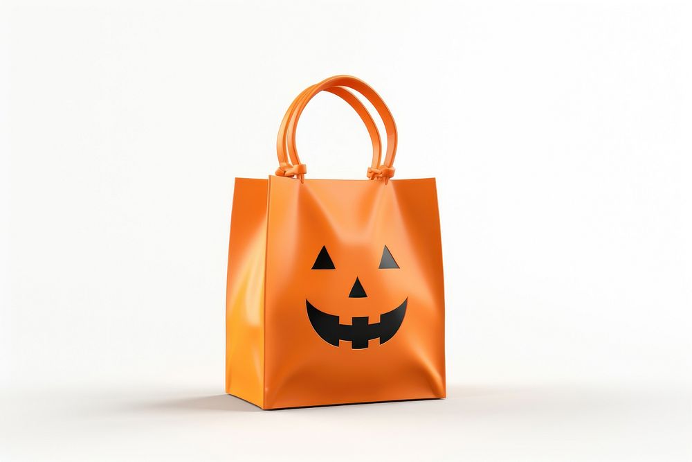 Bag halloween handbag white background. | Free Photo Illustration ...