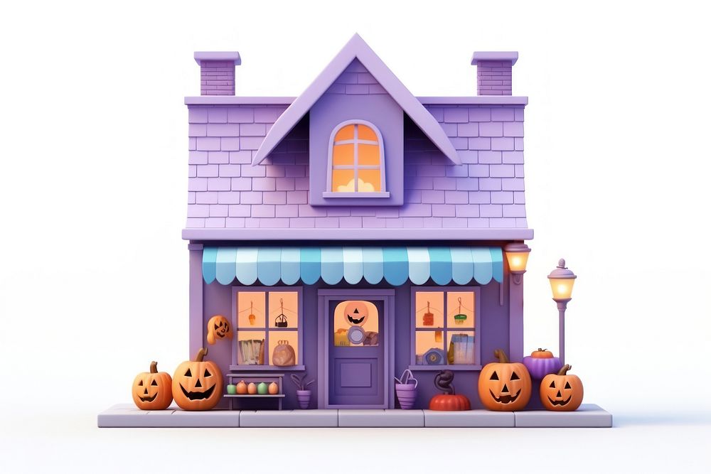 Architecture halloween building house. AI generated Image by rawpixel.