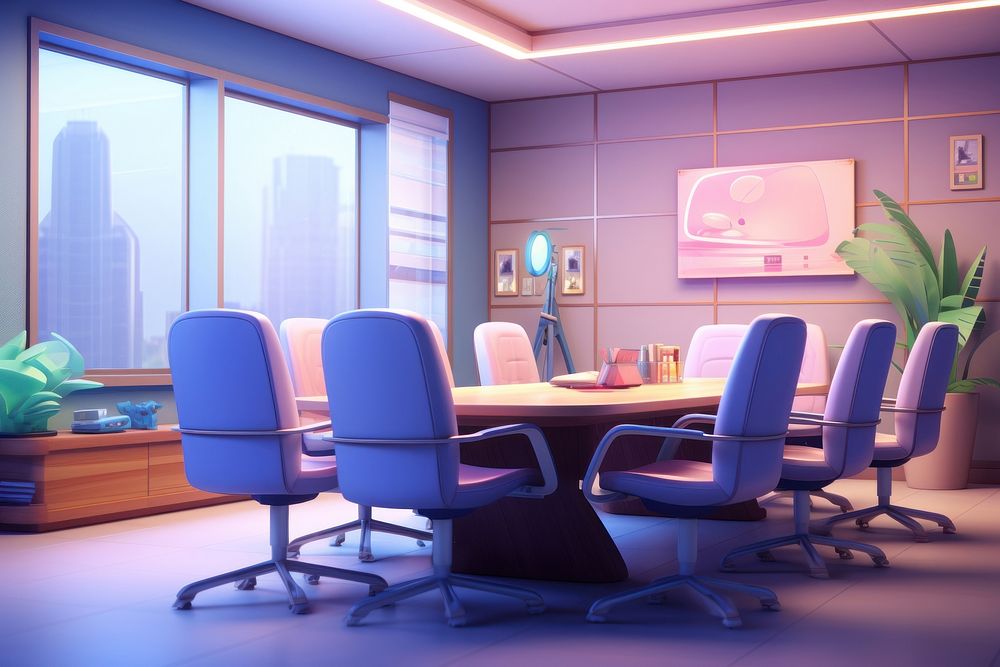 Room furniture meeting office. AI generated Image by rawpixel.