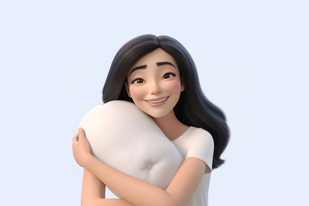 Portrait cartoon hugging adult. AI generated Image by rawpixel.