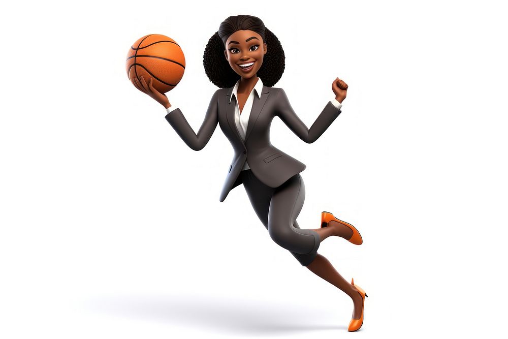 Basketball smiling cartoon sports. AI generated Image by rawpixel.