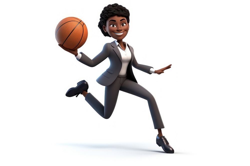 Basketball cartoon sports adult. 